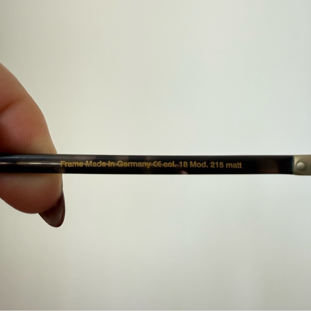 Lunor “Steve Jobs” black havana matte A5 215 round acetate eye glasses - Picture 6 of 7